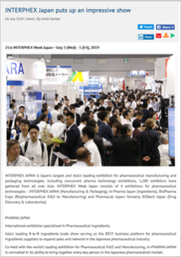 INTERPHEX Japan puts up an impressive show